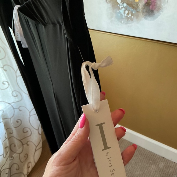 Iris Setlawke Black Matte Jersey Pant Size Large - Picture 3 of 5